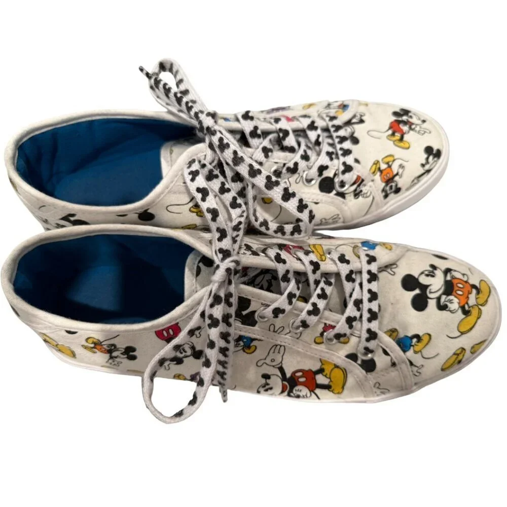 Micky and Minnie Mouse Disney Tennis Sneaker Shoes Woman's Size 10